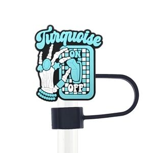 Turquoise Western Straw Topper